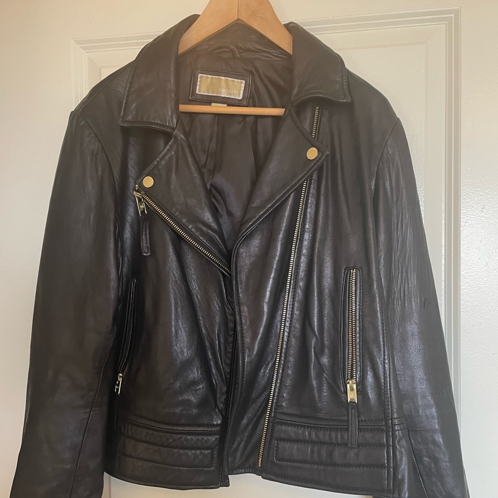 Michael Kors Women's Black Leather Jacket